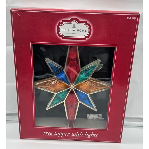 Trim A Home Star Christmas Tree Topper with Lights Holiday Decoration - Picture 2 of 9