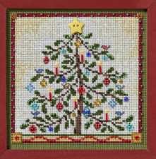 Mill Hill Feather Tree Counted Cross Stitch Kit Christmas Buttons  Beads 2024