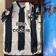 Camiseta de fútbol local PUMA CF Monterrey Rayados para hombre M blanca manga corta