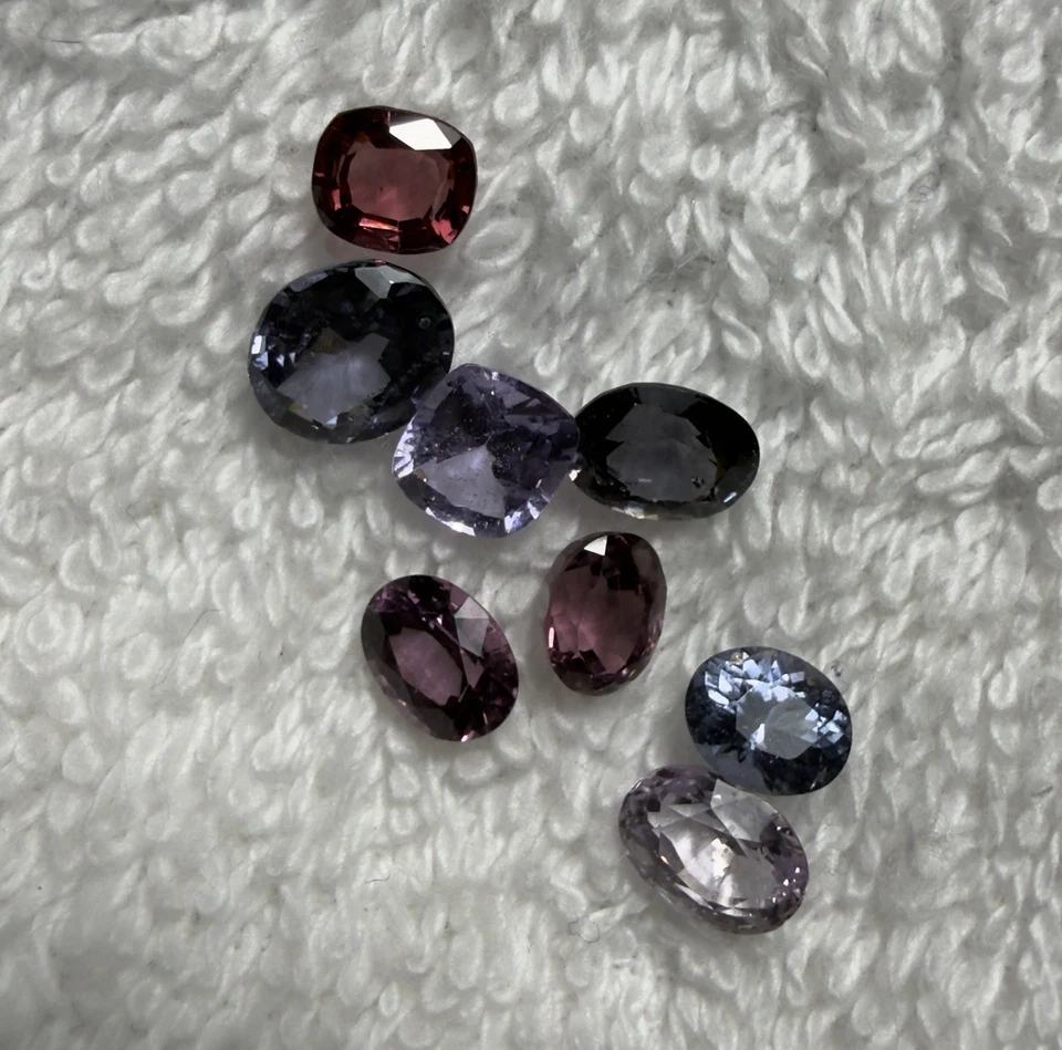 Natural Untreated  Pink,Blue &purple Spinel Lot 6.7Cts  Loose Gemstone Sri Lanka - Image 2 of 4