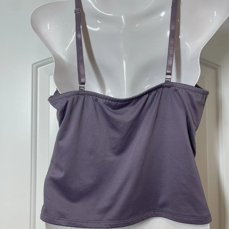 Babydoll Corset Top Women M Lavender Lace Y2K Fairy Coquette Sexy Whimsical - Image 2 of 4