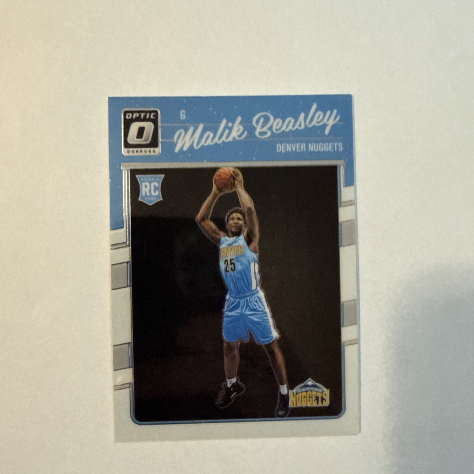 2016 Donruss Optic #166 Malik Beasley Rc Rookie Denver Nuggets