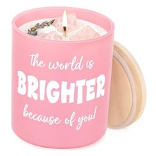 Thank You Gifts for Women, 10oz Friendship Scented Candle, Inspirational 