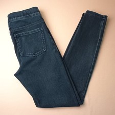 Spanx Denim Jeggings Size XS Mid Rise Skinny Leg Medium Dark Wash