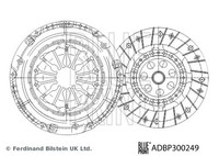 Blue Print Kupplungssatz ADBP300249 FüR Renault Megane 3 DZ0 CC EZ0 KZ0 ScÉNic