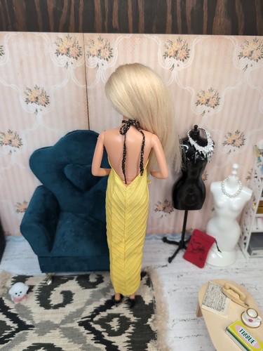 Vintage Barbie Outfit -1980 Superstar Era Mattel Best Buy Dress #1471, Pumps ++ - Afbeelding 2 van 20
