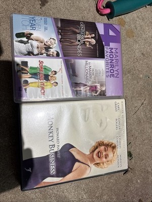 Marilyn Monroe Favorites (dvd 2014 release) 4 DVD set Tested  + Monkey Business