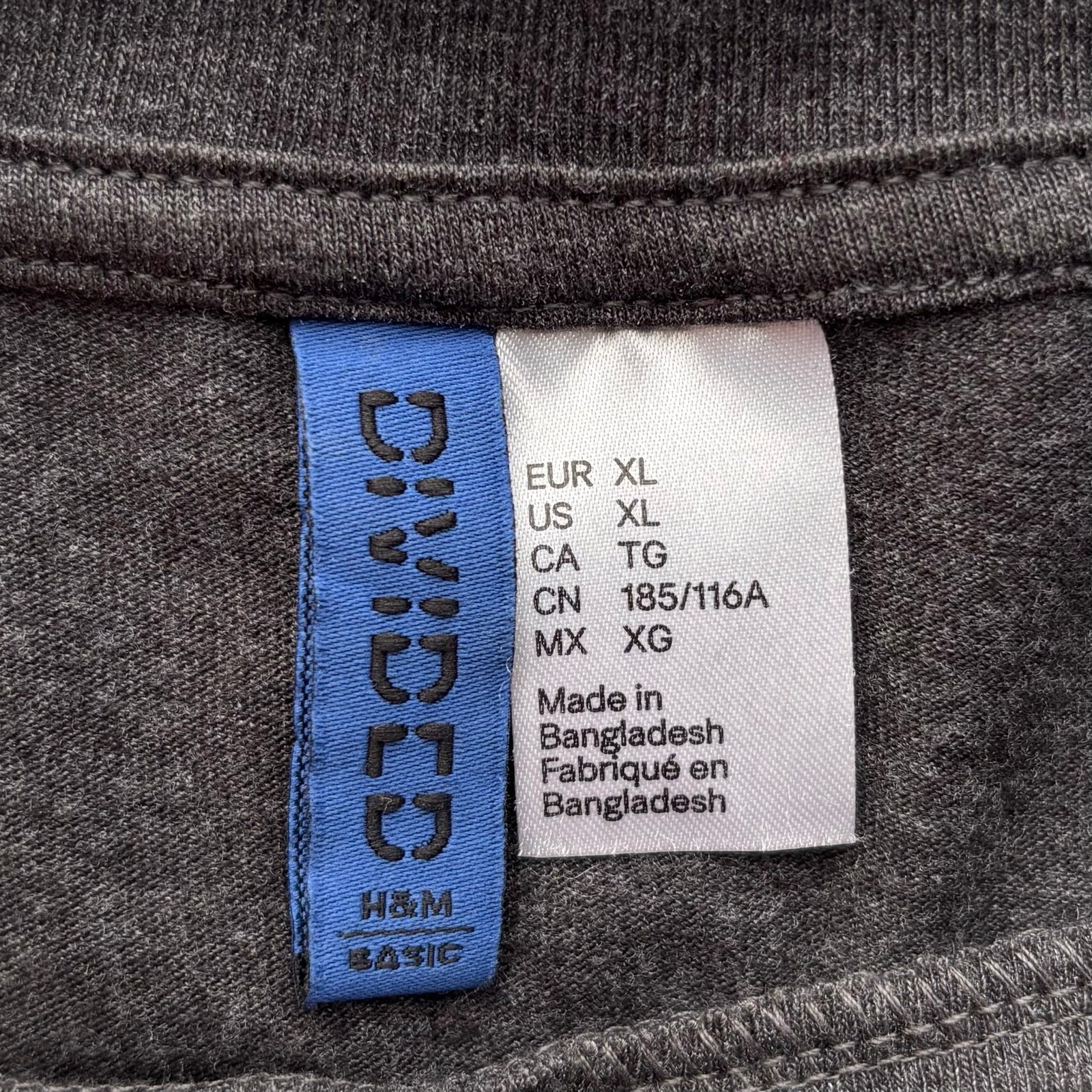 Divided Gray Unisex T-shirt Size XL