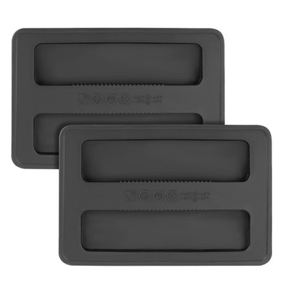 2pcs Toaster Cover, Black Silicone Toaster Lid 2 Slice Bread Machine Dust Cov...