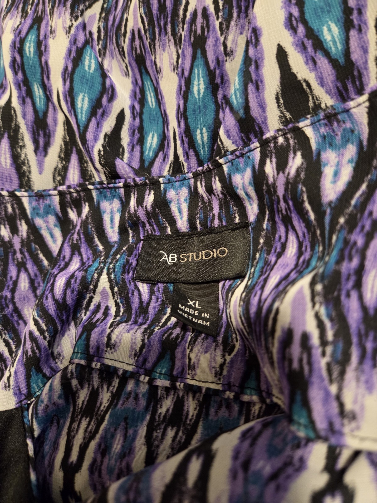 AB Studio Women's Sleeveless Lined Blouse ~Business or Casual~ Size XL