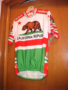NEW Men's Radere CALIFORNIA REPUBLIC Cycling Jersey Medium Full Zip Short Sleeve