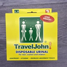 TravelJohn Disposable Urinal for Men, Women & Children 3 ea (Pack of 3)