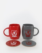 Dual Liverpool FC Official Football Team Ceramic Mug & Coaster Set Brand New