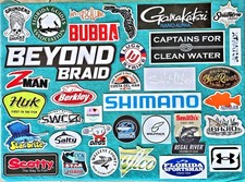 34 - Different Authentic - Sport Fishing Decals Lot - Offshore Vinyl Stickers