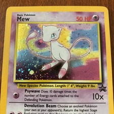 Mew 9 Promo Wizards Black Star Promos Pokemon Holo LP Swirl on eBay