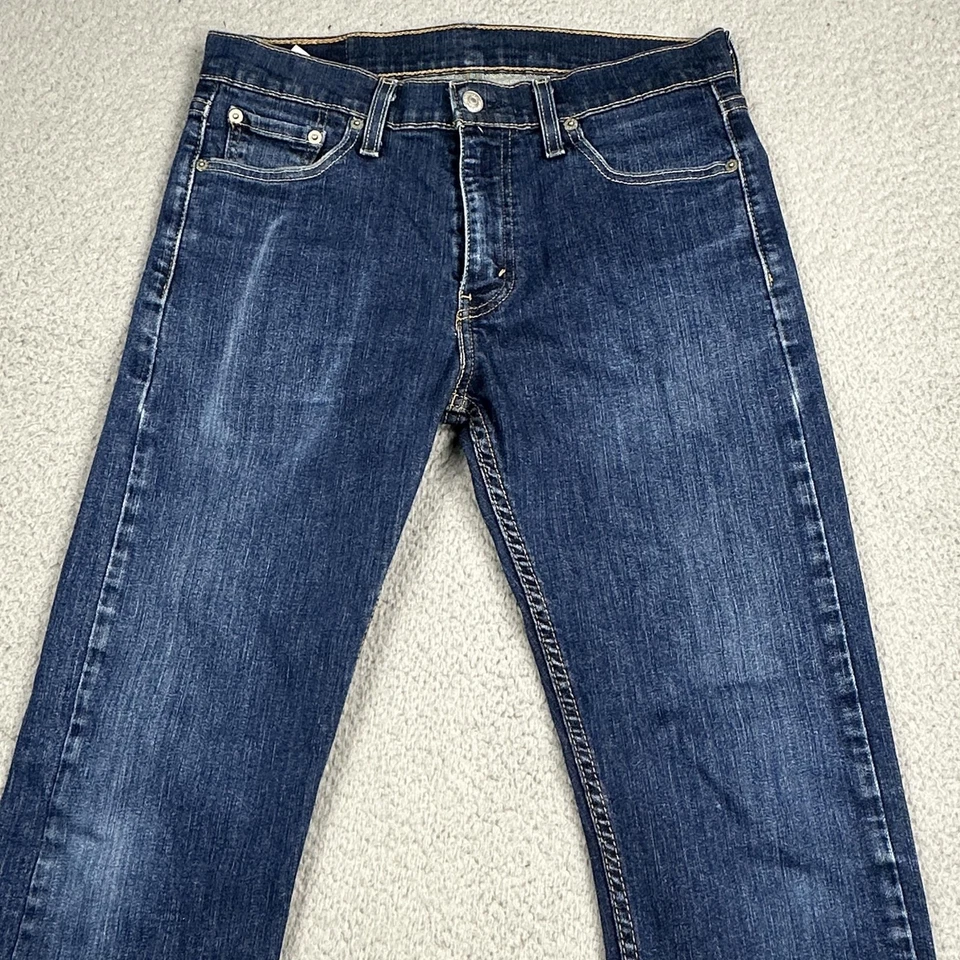 Jeans Levis 513 Para Hombre 30x30 Azul Ajustado Recto Denim Lavado Medio Informal Foto 2 de 4