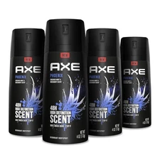 4 Pack AXE Hyper Fresh Phoenix Deodorant Dry Spray 48H 4 oz Aluminum Free