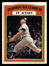 1972 Topps #52 Harmon Killebrew IA Excellent+ Twins IA       ID:294312
