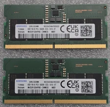 16GB (2x8GB) DDR5 SODIMM PC5-5600B 5600MHz Laptop Memory RAM. Samsung