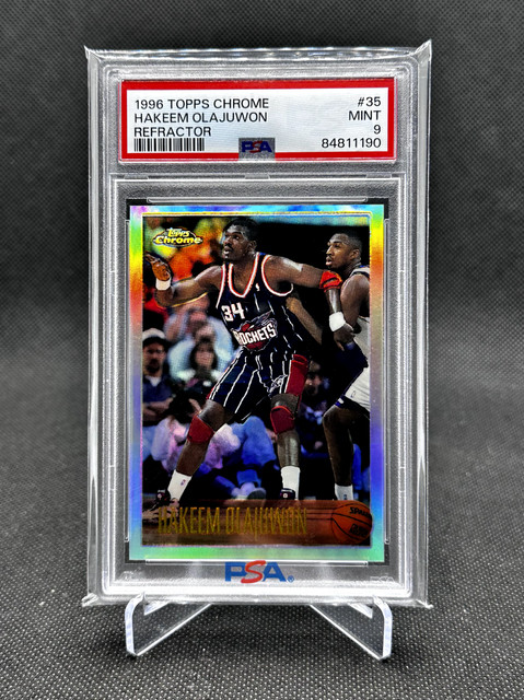 Hakeem Olajuwon 1996 Topps Chrome Refractor