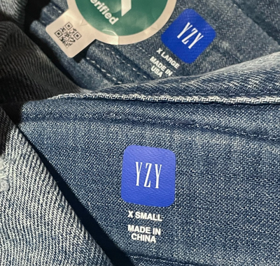 Yeezy Gap Engineered by Balenciaga Padded Denim Jacket Blue Jean