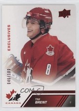 2013 Upper Deck Team Canada Exclusives 46/100 Tim Brent #91 01qm
