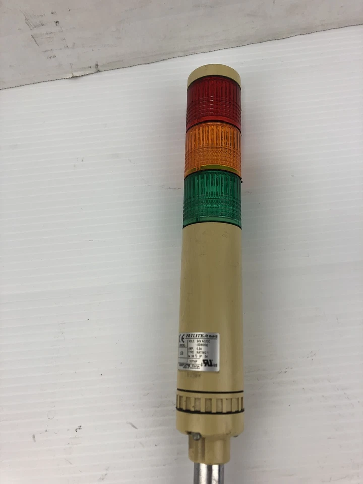 Patlite LCE Green, Orange and Red Signal Tower 24VAC/DC 50/60Hz 0.2A - Image 4 of 4
