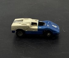 Aurora HO Slot Car Xcelerator Chaparral Blue White 4 Nice Shape Missing Screw