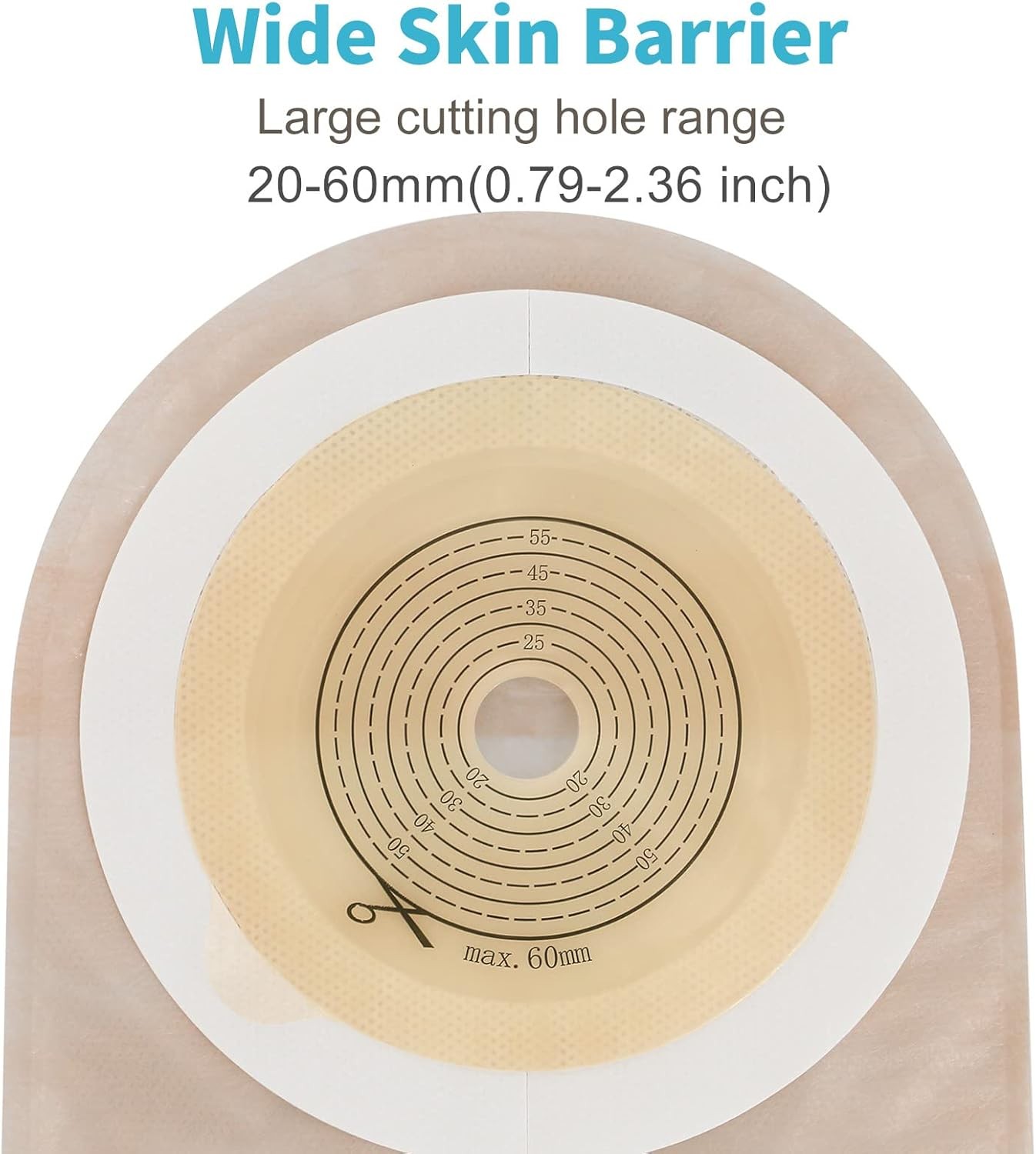 20 PCS Colostomy Bags, Ostomy Supplies,One Piece Drainable Ostomy Pouch with Hoo