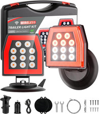 Wireless Trailer Lights, Magnetic LED Trailer Lights with Adjustable Bracket, IP