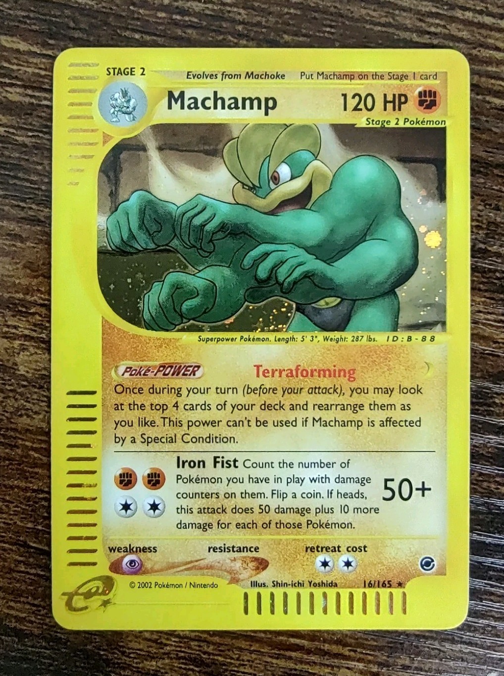 Machamp Expedition 16/165 Holo Rare Pokemon Card