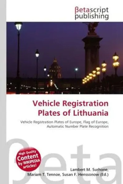 Lambert M. Surhone (U. A.) | Vehicle Registration Plates Of Lithuania | Buch-image