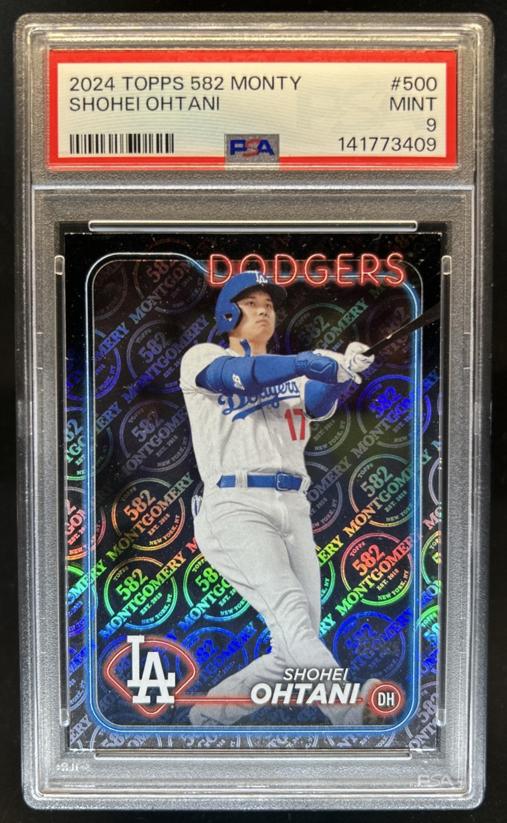 2024 Topps Shohei Ohtani 582 Montgomery Club #500 Dodgers PSA 9