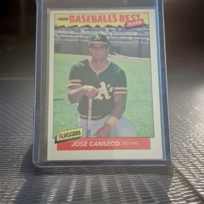 Fleer 1986 Baseball's Best Sluggers vs. Pitchers Jose Canseco #5 Insert