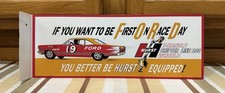 Hurst Floor Shifter Flange Sign Double Sided Race Day Vintage Style Wall Decor Hurst Floor Shifter Flange Sign Double Sided Race Day Vintage Style Wall Decor