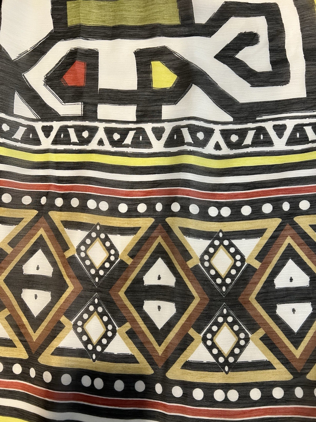 Arden B Geometric Pattern Multicolored Short Slee… - image 11