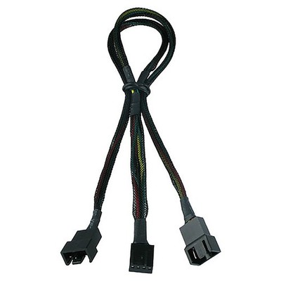 Gelid Solutions PWM Y Lüfter 2-Wege Splitter Kabel Verbinden Sie 2 PWM Lüfter mit 1 Buchse