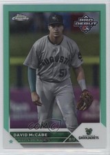 2023 Topps Pro Debut Chrome Aqua Refractor 71/75 David McCabe #PDC-180 10vb