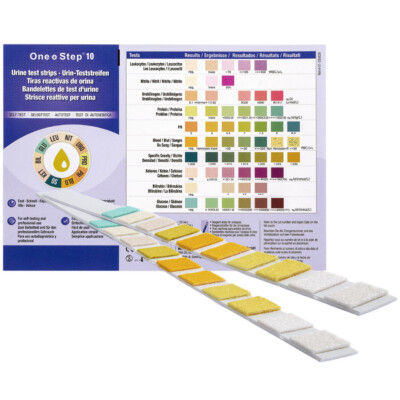 2 x Urinanalysestreifen 10 Parameter Profi/GP Urinteststäbchen