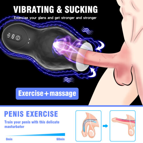 Male Masturbaters Automatic HandsFree Sucking Stroker Penis Massage Vagina Pussy - Picture 1 of 20