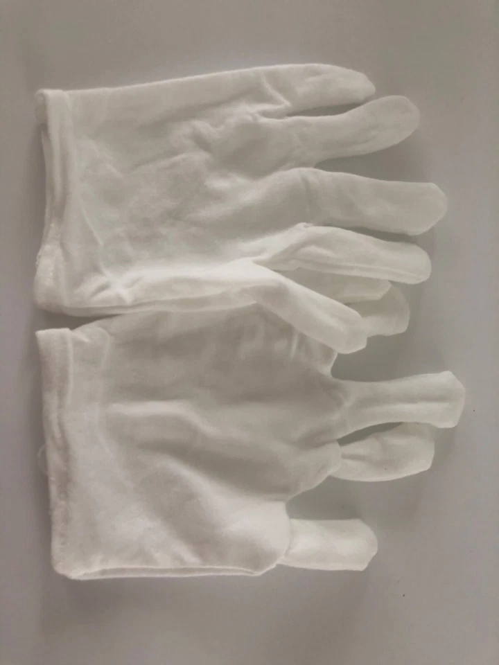 Girl Children Kids Party Dance Prom Ball Costume Cotton SHORT WHITE Gloves 3-14Y - Image 3 of 4