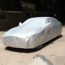 For Ford Mustang 6 Layers Outdoor Full Car Cover Waterproof With Zipper Cotton