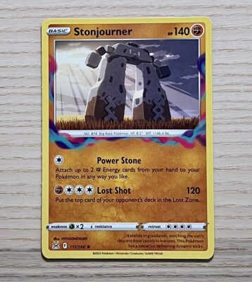 Stonjourner 111/196 Lost Origin Rare Non-Holo Pokmon Card | eBay