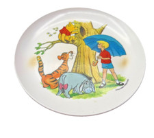 Vintage Walt Disney Productions Winnie The Pooh Child Plate Melamine