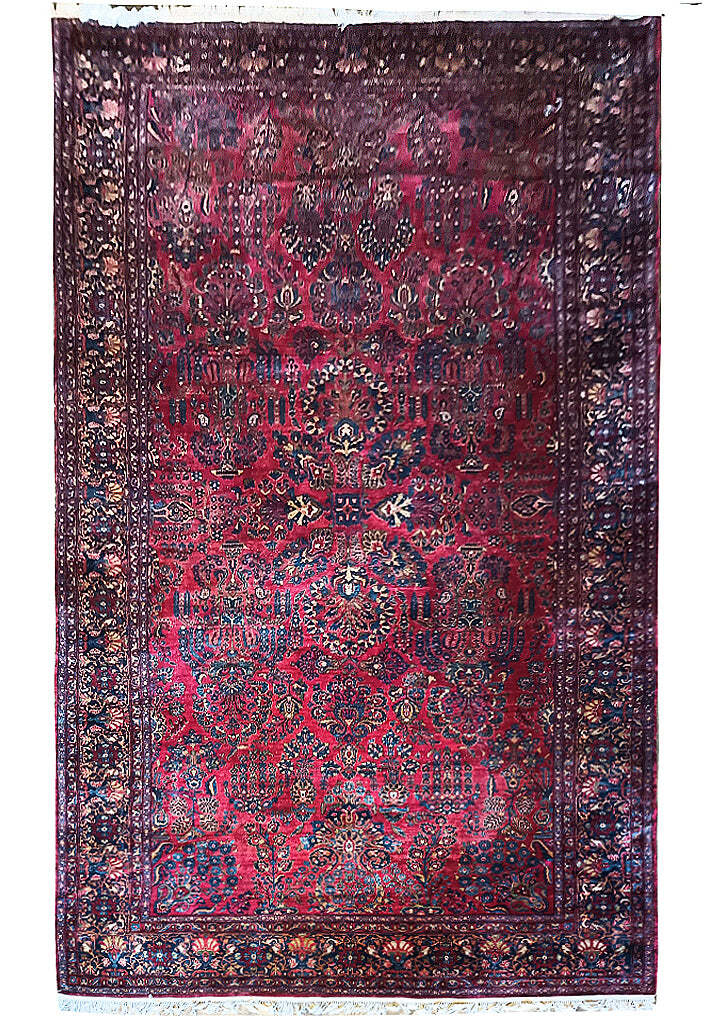 11x21' ANTIQUE Traditional Saroouk Carpet 1930's Grandma Rug