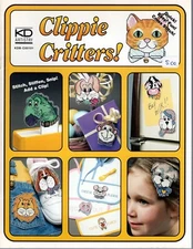 KD Artistry CLIPPIE CRITTERS KDB-C00101 Dogs Cats Cross Stitch Pattern Leaflet 
