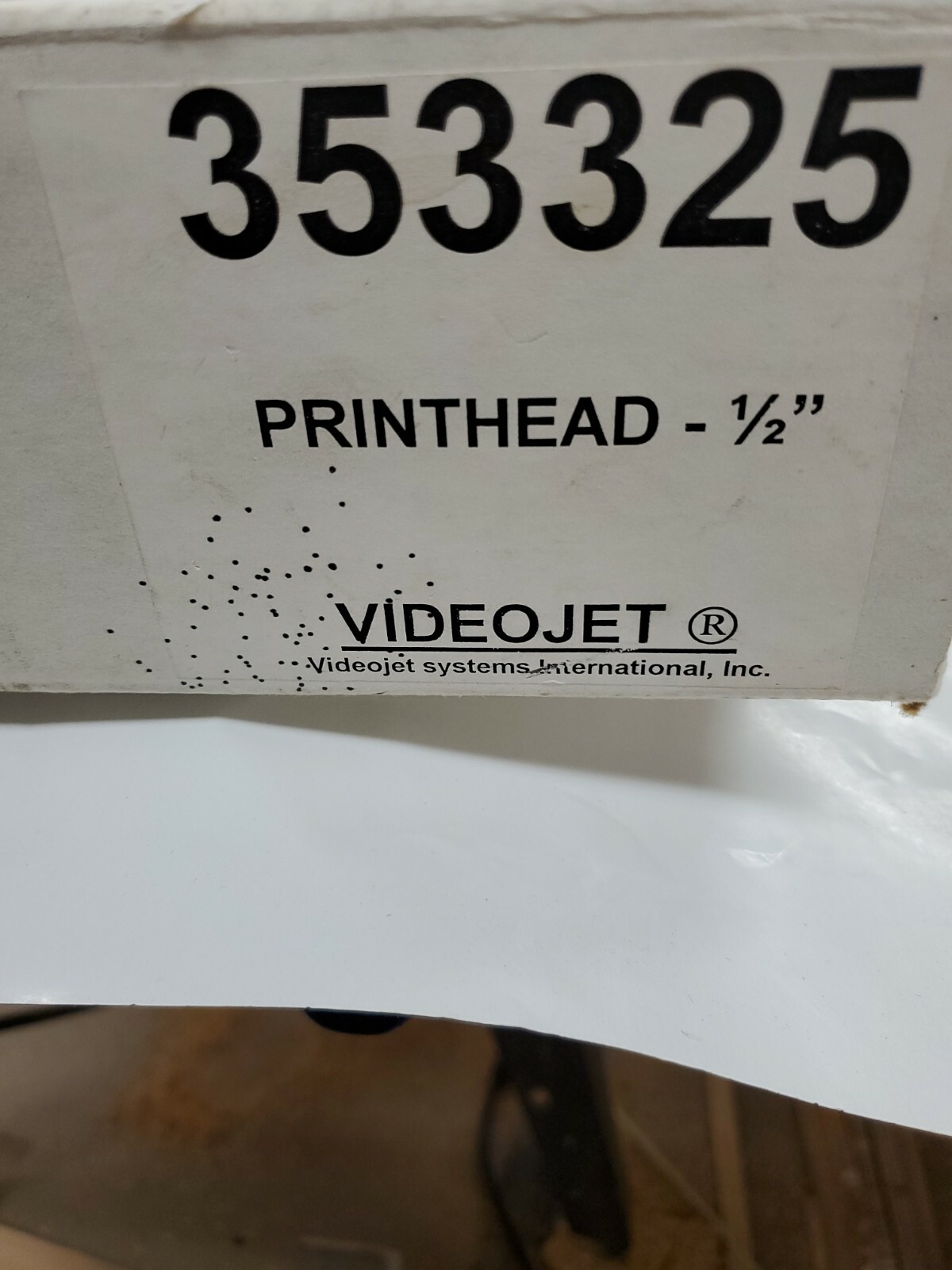 353325 Print Head from Videojet 1/2 