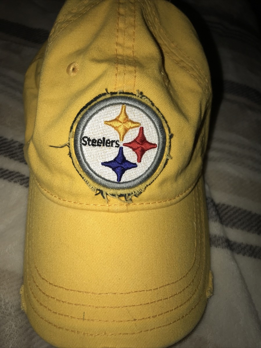 PITTSBURGH STEELERS Hat Cap NFL APPAREL Adjustable Sewn Logo