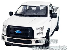 2015 FORD F-150 PICKUP TRUCK WHITE 1/24 DIECAST MODEL CAR BY WELLY 24063WHT