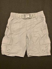 Gymboree SPACE VOYAGER/STRIPES IN SPACE Boys' Gray Lightweight Cargo Shorts Sz 5